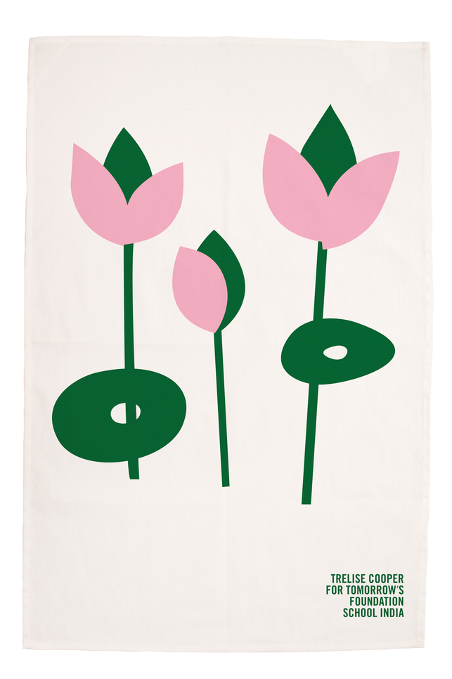 Lotus Flower Tea Towel