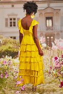 TIER SHE COMES Dress (Chatreuese)
